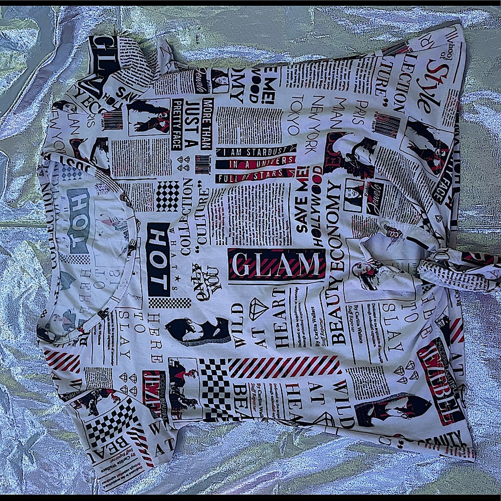 newspaper article design shirt